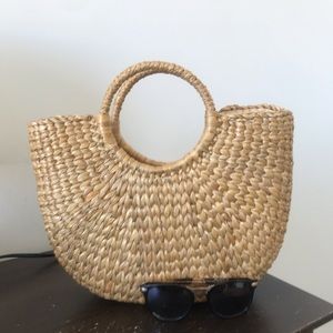 Wicker Beach Bag